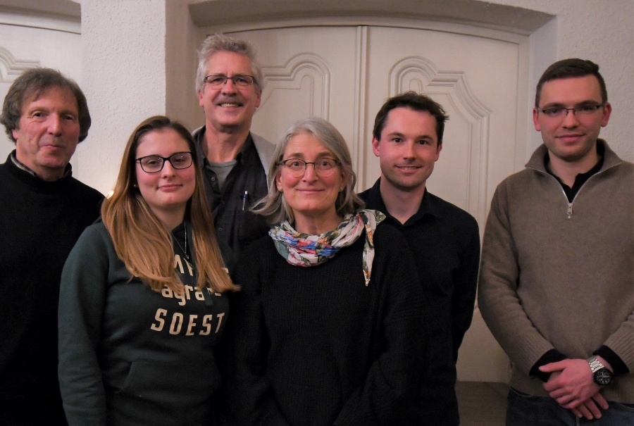 von links: Bottin, Schimana, Vo&szlig;, K&auml;mper-Noll, Moritz und Rikus