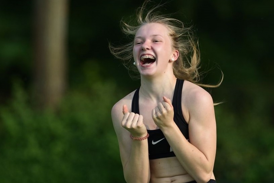 Jubel &uuml;ber 3,60 Meter: Linda Grabenmeier.