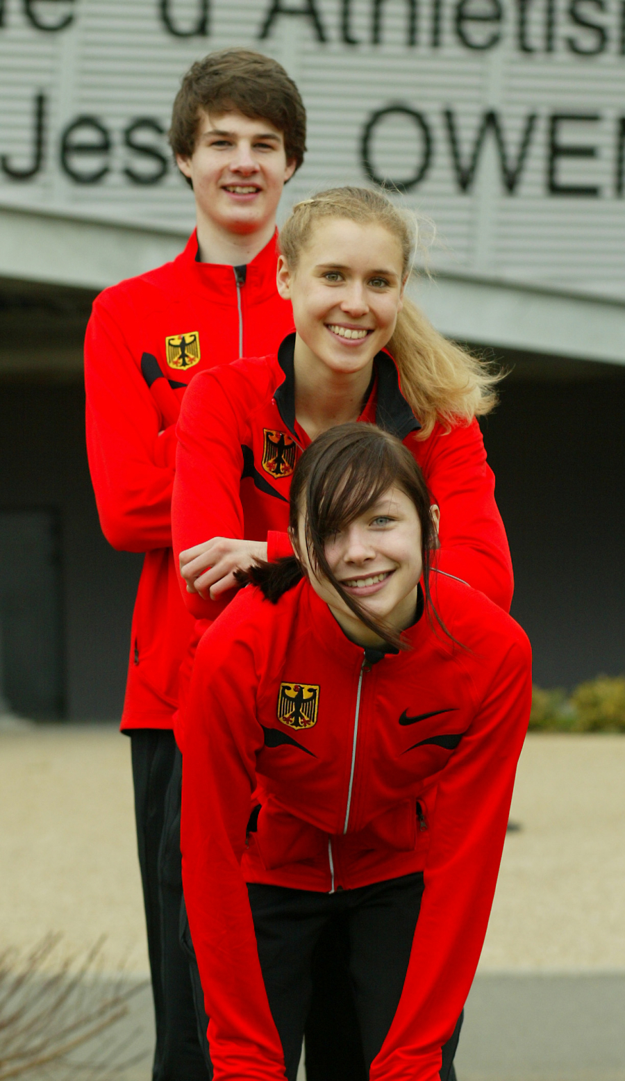 Ein Highlight in der LAZ-Historie: 2012 vertraten mit Falk Wendrich, Laura Vo&szlig; und Gina L&uuml;ckenkemper gleich drei Sportler des Vereins Deutschland beim traditionellen U20-Hallen-L&auml;nderkampf gegen Frankreich und Italien in Val-de-Reuil (Frankreich). Foto: Bottin
