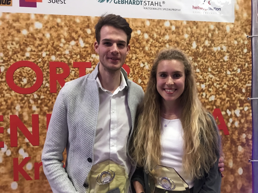 Falk Wendrich und Laura Vo&szlig;