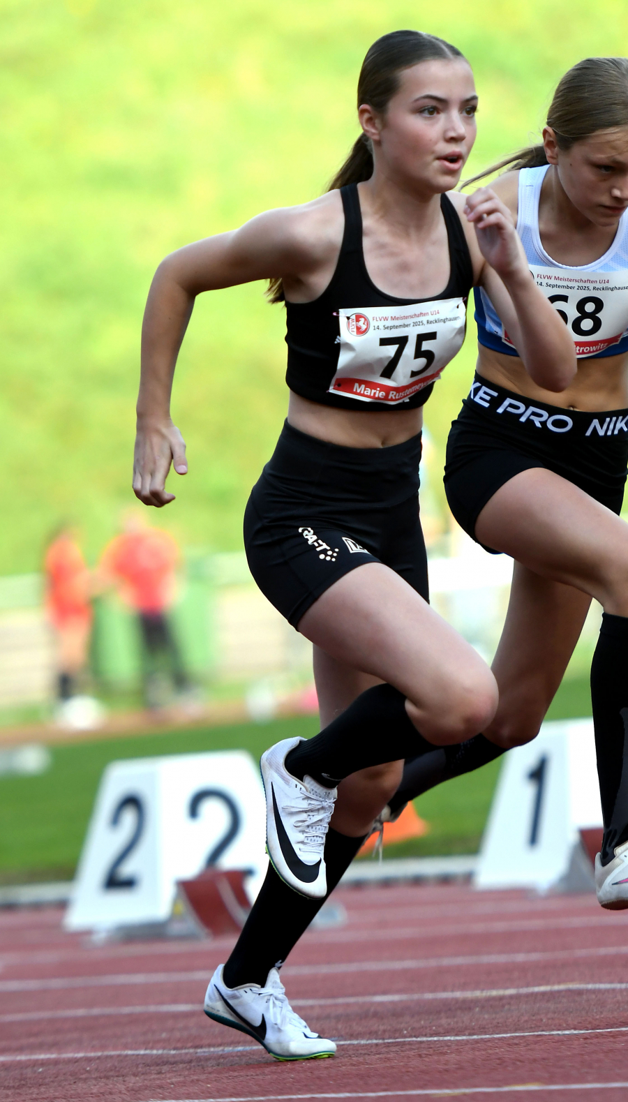 Marie Rustemeyer beeindruckte mit einer deutlichen Leistungssteigerung im 60m-Sprint. Foto: Bottin