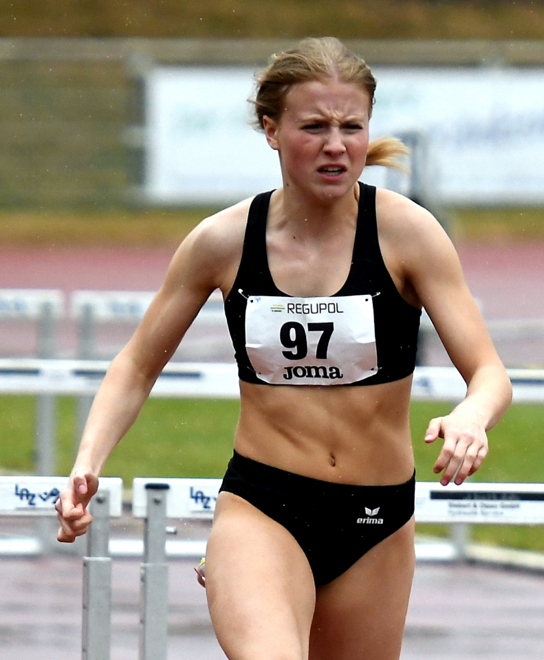 Maja Bolinger vom LAZ Soest &uuml;berzeugte bei der EYOF-U18-Gala in Wetzlar mit einer starken 200-Meter-Bestzeit. Foto: Bottin|||