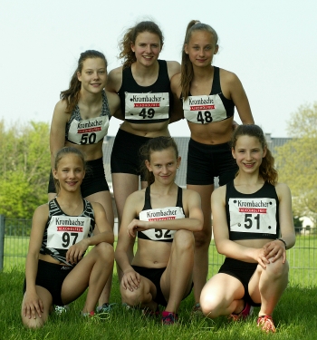 Die LAZ-Sch&uuml;lerinnen warfen in Geseke neue Bestleistungen.