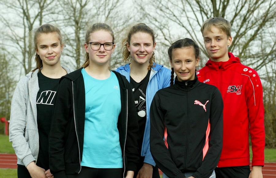 LAZ-Werfer (v. l.): Vollmer, B&ouml;ttiger, Hinners, Muschalik und Klee
