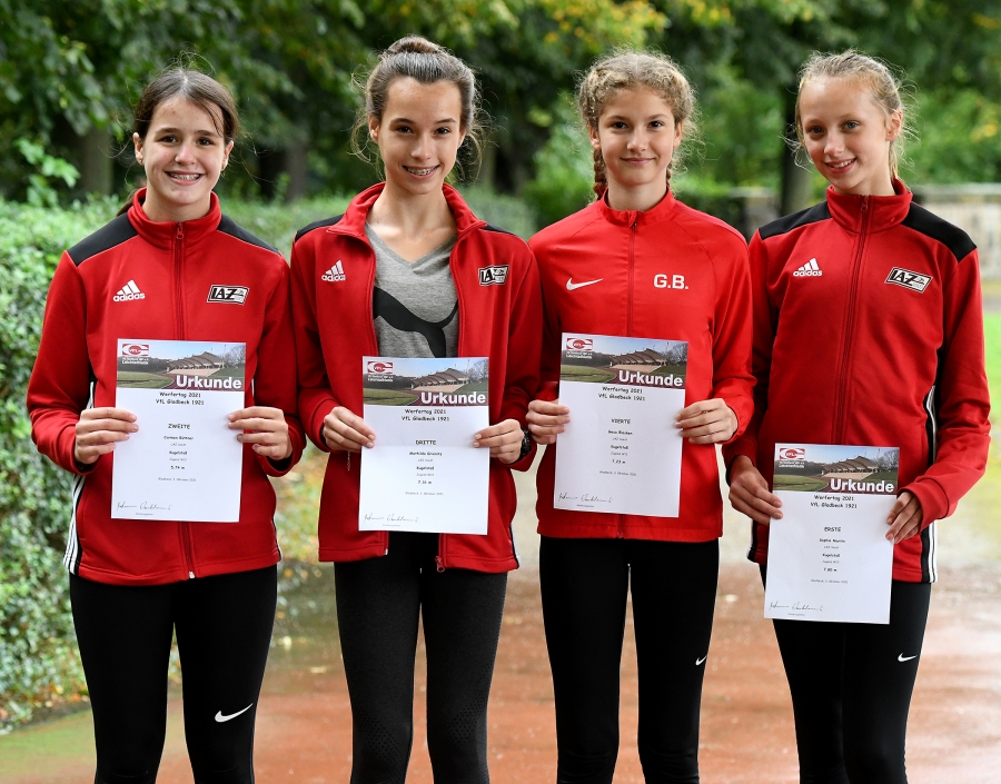 von links: Carmen B&uuml;ttner, Mathilda Grienitz, Gesa Blesken und Sophie Martin.