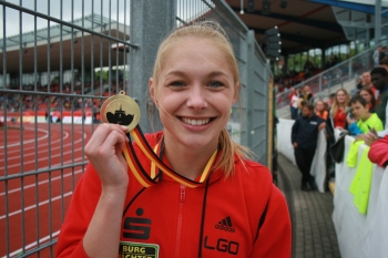 LAZ-Mitglied Gina L&uuml;ckenkemper gewann Gold.