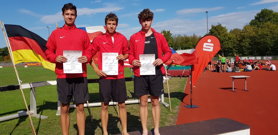 Florian Wendt (von links), Oliver Wendt und Hannes Mee&szlig;.