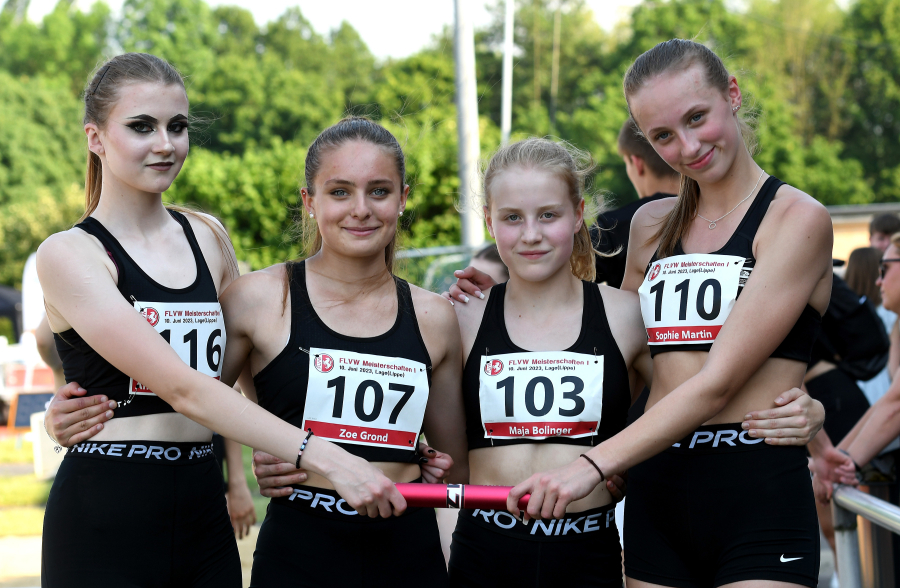 von links:  Anna -Lena Knappk&ouml;tter, Zoe Grond , Maja Bolinger und Sophie Martin